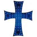 Accesorii Camion Ornament Interior Lampa Cross, Albastru, 24V