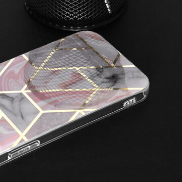 Husa Husa pentru Xiaomi Redmi A1 / A2 - Techsuit Marble Series - Pink Hex