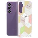 Husa Husa pentru Samsung Galaxy S23 FE - Techsuit Marble Series - Purple Hex