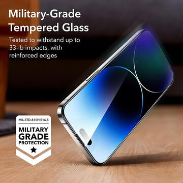Folie pentru iPhone 14 Pro (set 3) - ESR Tempered Glass - Clear