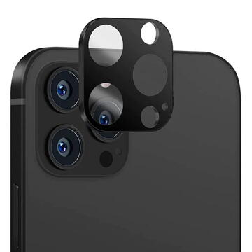 Folie Camera pentru iPhone 12 Pro - Techsuit Full Camera Glass - Black