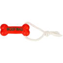 Jucarii animale DINGO Rope with Bone "WOOFMAS" 13 cm - dog toy - 1 piece