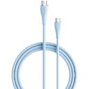 USB-C 2.0 to USB-C 5A Cable Vention TAWSG 1.5m Light Blue Silicone