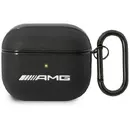 Husa MERCEDES AMG Leather Big Logo case for AirPods 3 - black