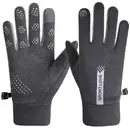 Hurtel Men's windproof phone gloves - gray