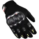 Hurtel Motorcycle phone gloves with knuckle protector – black