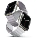 Husa UNIQ pasek Revix Apple Watch Series 4/5/6/7/8/SE/SE2 38/40/41mm. Reversible Magnetic lilak-biały/lilac-white