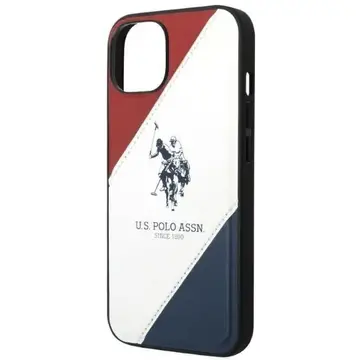 Husa U.S. Polo Assn. US Polo USHCP14SPSO3 iPhone 14 6.1&quot; white/white Tricolor Embossed