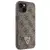Husa Guess GUHCP14SP4TDSCPW case for iPhone 14 - brown Crossbody 4G Metal Logo