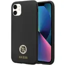 Husa Guess GUHCN614DGPK Case for iPhone 11 / Xr - Black Silicone Logo Strass 4G