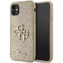 Husa Guess GUHCN61HG4SGD case for iPhone 11 / Xr - gold Glitter Script Big 4G
