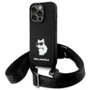 Husa Karl Lagerfeld KLHCP15XSCBSCNK iPhone 15 Pro Max 6.7&quot; hardcase black/black Crossbody Silicone Choupette