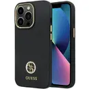 Husa Guess GUHCP13XM4DGPK case for iPhone 13 Pro Max 6.7&quot; - black Silicone Logo Strass 4G