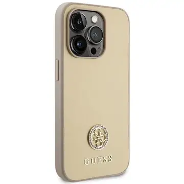Husa Guess GUHCP15LPS4DGPD iPhone 15 Pro 6.1&quot; gold/gold hardcase Strass Metal Logo
