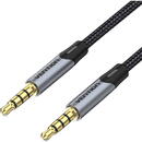 TRRS 3.5mm Male to Male Aux Cable 1m Vention BAQHF Gray
