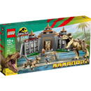 LEGO Jurassic World - Centru pentru turisti: T. rex si raptor la atac 76961, 693 piese