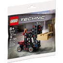 Technic Stivuitor 30655, LEGO, 78 piese, 8+ ani, Negru/Rosu