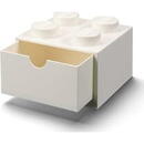 Szufladka na biurko klocek LEGO Brick 4 (Biały)