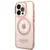 Husa Guess GUHMP14LHTCMP iPhone 14 Pro 6.1&quot; pink/pink hard case Gold Outline Translucent MagSafe