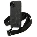 Husa Karl Lagerfeld KLHCP14MSTMK iPhone 14 Plus 6.7&quot; hardcase black/black Monogram Plaque Logo Strap