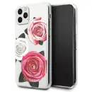 Husa Guess GUHCN58ROSTRT iPhone 11 Pro transparent hardcase Flower Desire Pink & White Rose