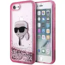 Husa Karl Lagerfeld KLHCI8LNKHCP iPhone 7/8/ SE 2020/2022 pink/pink hardcase Glitter Karl Head