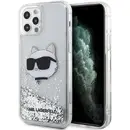 Husa Karl Lagerfeld KLHCP12MLNHCCS iPhone 12/ 12 Pro 6.1&quot; silver/silver hardcase Glitter Choupette Head