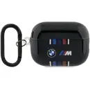 Husa BMW BMAP222SWTK AirPods Pro 2 gen cover black/black Multiple Colored Lines