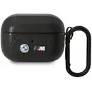 Husa BMW BMAP22PVTK AirPods Pro cover black/black Leather Curved Line
