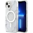 Husa Guess GUHMP14SPCUMAH iPhone 14 6.1&quot; white/white hardcase Marble MagSafe