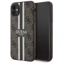 Husa Guess GUHMN61P4RPSW iPhone 11 / Xr brown/brown hardcase 4G Printed Stripes MagSafe