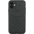 Husa Audi Genuine Leather iPhone 12/12 Pro 6.1&quot; black/black hardcase AU-TPUPCIP12P-Q8/D1-BK