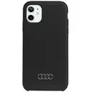 Husa Audi Silicone Case iPhone 11 / Xr 6.1&quot; black/black hardcase AU-LSRIP11-Q3/D1-BK