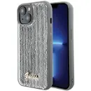 Husa Guess Sequin Script Metal case for iPhone 15 - silver