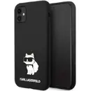 Husa Karl Lagerfeld KLHCN61SNCHBCK iPhone 11/ XR hardcase black/black Silicone Choupette