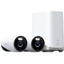 Camera de supraveghere Kit supraveghere video wired eufyCam E330 (Professional), Rezolutie 4K, AI, Supraveghere 24/7, HomeBase 3 + 2 camere video, Alb