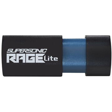 Memorie USB Patriot Memory Supersonic Rage Lite 120 MB/s, 64 GB, USB 3.2, Negru