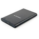 HDD Rack Gembird EE2-U3S-6 storage drive enclosure HDD/SSD enclosure Black 2.5"