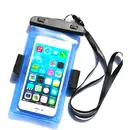 Husa Hurtel PVC waterproof armband phone case - blue