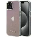 Husa Guess GUHCP15SHDECMP iPhone 15 6.1&quot; pink/pink hardcase IML Faceted Mirror Disco Iridescent