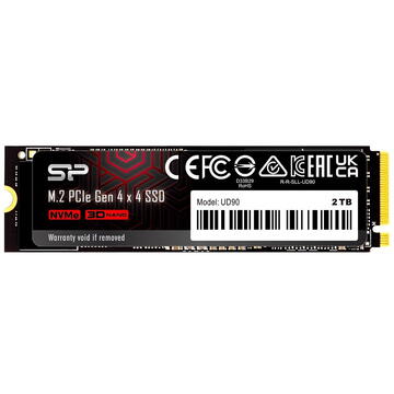 SSD Silicon Power UD90 M.2 4 TB PCI Express 4.0 3D NAND NVMe