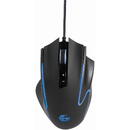 Mouse Gembird Mouse de gaming, RX300, cu fir, RGB, laser, 12000dpi, Negru