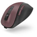 Mouse Hama Mouse wireless fara fir, optic, MW-500, reincarcabil, 1600dpi, Burgundiu