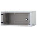 Triton Cabinet rack 9U/500, Otel/Sticla securizata, Gri