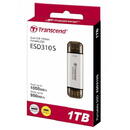 SSD Extern Transcend ESD310S 1TB USB 3.2 Type-C/A Argintiu