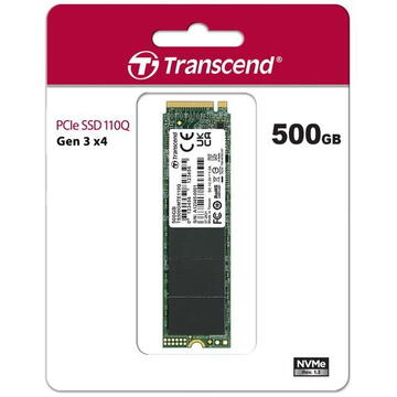 SSD Transcend 110Q 500GB M.2 2280 PCIe Gen3 x4 NVMe