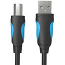 USB 2.0 A male to USB-B male printer cable Vention VAS-A16-B500 5m Black PVC