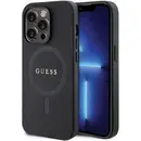 Husa Guess GUHMP14XPSAHMCK case for iPhone 14 Pro Max 6.7&quot; - black Saffiano MagSafe