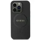 Husa Guess GUHMP13XPSAHMCK case for iPhone 13 Pro Max 6.7&quot; - black Saffiano MagSafe