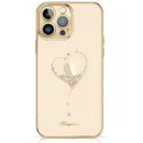 Husa Kingxbar Wish Series silicone case with crystals for iPhone 15 Pro - gold
